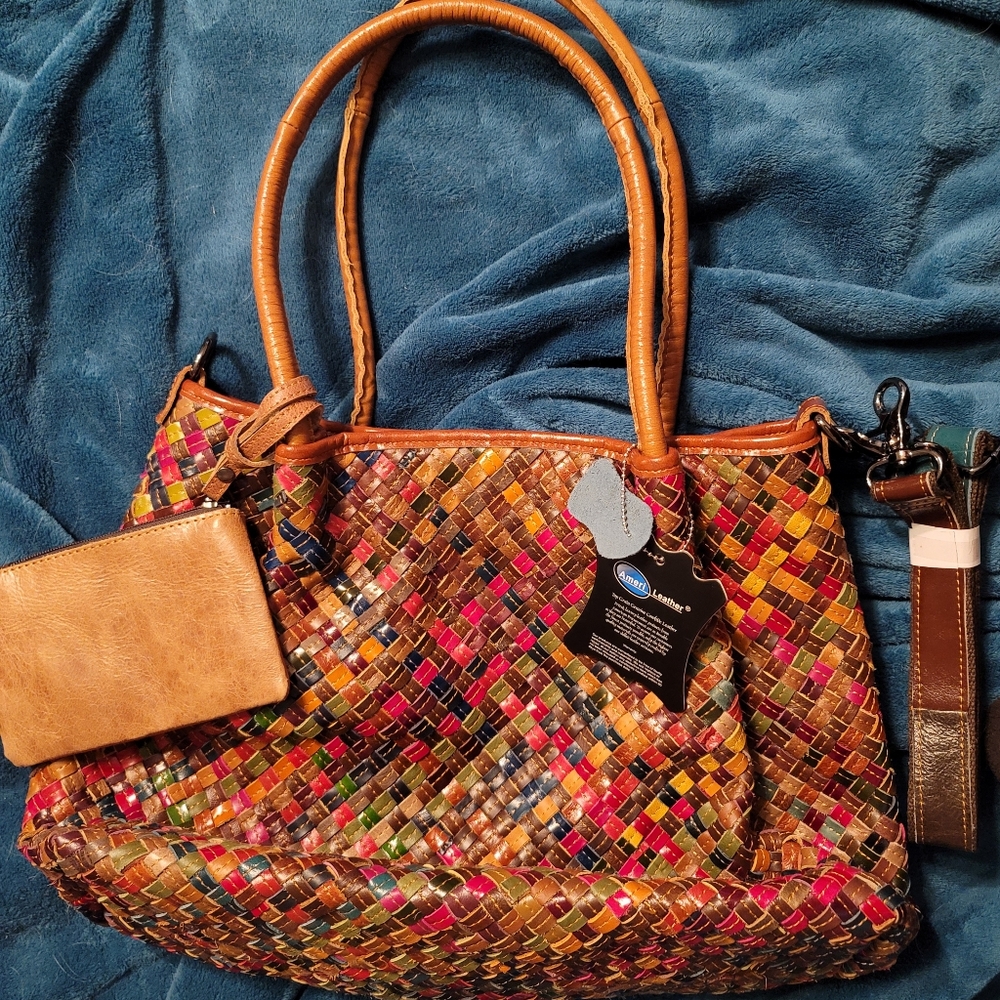 AmeriLeather all leather shoulder bag NWT
